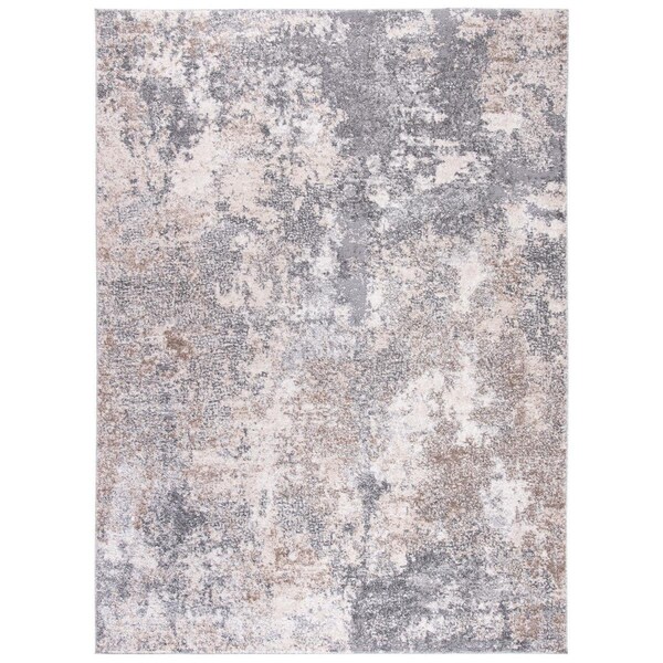 Safavieh 6 x 9 ft. Aston 700 Power Loomed Rectangle Area Rug Light Grey & Grey ASN710F-6 - main